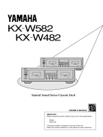 Yamaha KXW-582 - Owners Manual